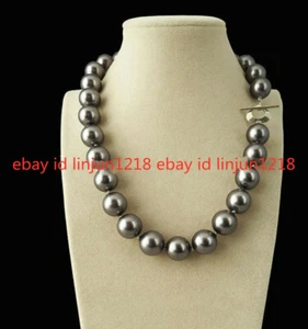 Rare Huge 12mm Genuine Mix Color Sea Shell Pearl Beads Necklace 18'' - Picture 1 of 66