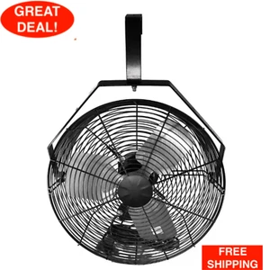 Black Industrial Livestock Cooling Fan 3000 CFM Corrosion Resistant Design - Picture 1 of 12