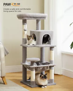 45.7" Cat Tree Tower Scratching Posts Scratcher Cat Condo Trees Kitten Bed Toys - Picture 1 of 47