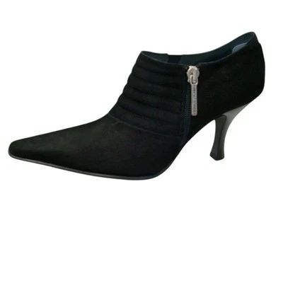 Donald Pliner Black Suede Leather Pump Elastic New Boots Booties New NIB $295 - Image 1 of 4