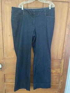 Pantalones de mezclilla elásticos Lands End azul lavado oscuro para mujer talla 18W - Imagen 1 de 7