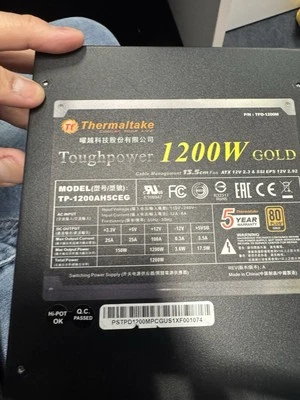 Thermaltake Toughpower Gold PS-TPD-1200MPCGUS-1 Power Supply 1200W - Black - Image 1 of 4
