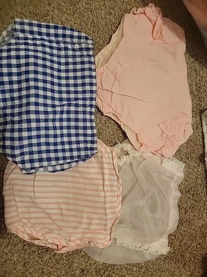 Lot 4 Vintage Plastic Rubber Pants Diaper Covers No Sizes - Image 1 of 4
