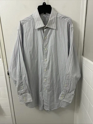 Camisa De Colección Brooks Brothers Para Hombres 16.5 Multicolor Fabricantes Comerciantes Hecha en EE. UU. L/S Foto 1 de 4