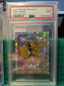 PSA 9 2000 POKEMON MERLIN 2 ABRA PRISM #110 - Picture 1 of 1