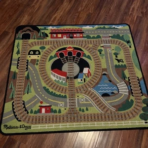 Melissa & Doug 9554 Round the Rails Train Rug - Picture 1 of 7
