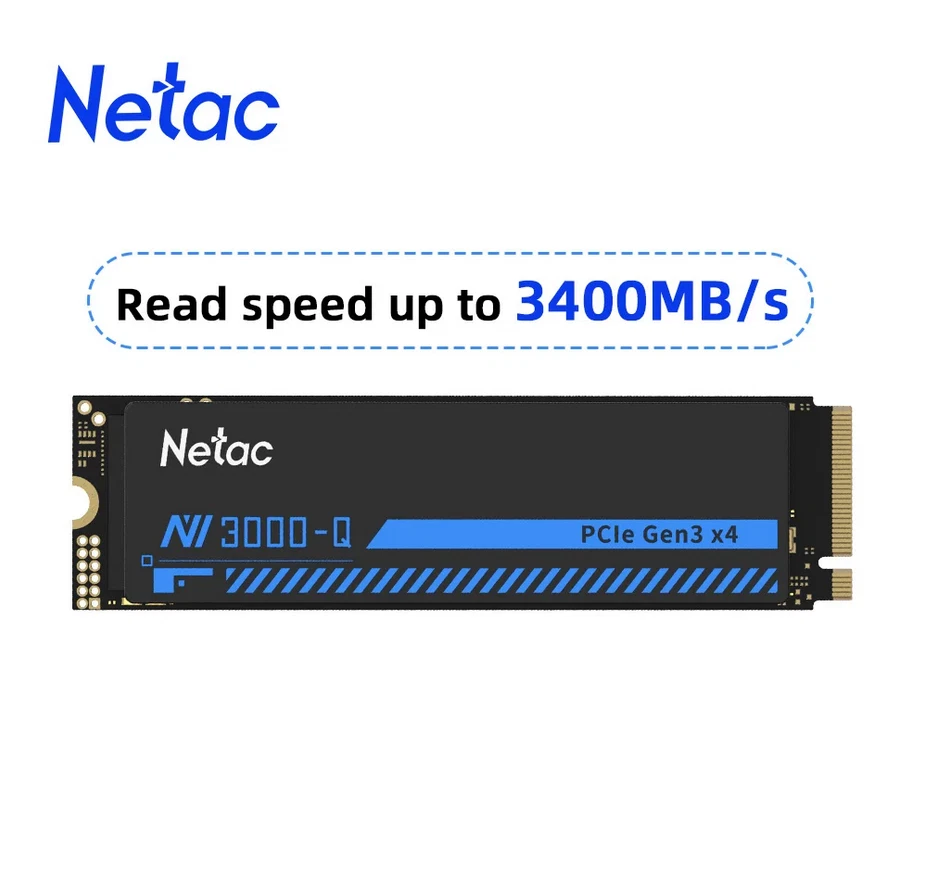 Netac Internal SSD 2TB Solid State Drive M.2 2280 PCIe Gen 3 x4 NVMe 3100MB/s - Image 1 of 4
