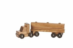 Amish-Made Holz Semi Tanker LKW Spielzeug - Bild 1 von 1