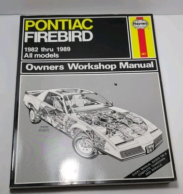 Pontiac Firebird Todos los Modelos 1982-1989 Propietarios Taller Manual Servicio de Afinación Foto 1 de 3