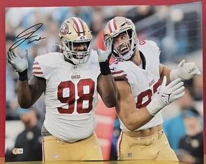 JAVON HARGRAVE Autographed SF49ERS 16x20 Photo. BECKETT - Picture 1 of 3