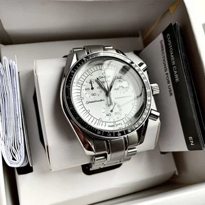 ⏱️ OMEGA X Swatch Speedmaster MoonSwatch Moonphase Steel Metal Mod WHITE SNOOPY - Picture 1 of 10