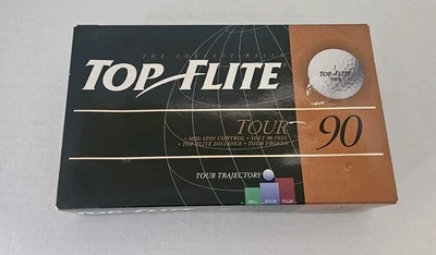 TOP FLITE Tour 90 Golf Balls Tour Trajectory 12 Brand New Made in USA - Image 1 of 4