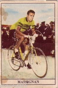 FIGURINA CARTONATA CICLISMO CYCLING CYCLISME MASSIGNAN, MACCHIE E GRAFFIO, B152 - Imagen 1 de 1