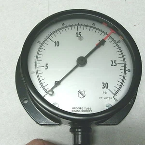 NEU VINTAGE ASHCROFT MASSSTAB 1010A, 4-1/2", 1/4" 30 PSI, 70 FUSS WASSER STEAMPUNK - Bild 1 von 8