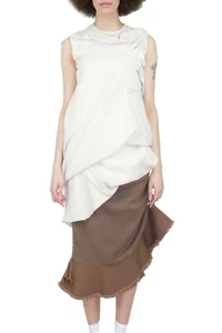 rick owens fw2016 mastodon 3d drape brushed cotton dress - Picture 1 of 11