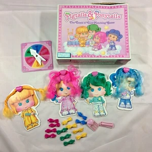 Gioco di abbinamento vintage Pigtails & Ponytails - Incompleto - 1989 Parker Brothers - Foto 1 di 10