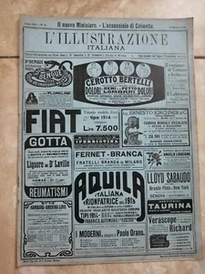 RIVISTA L'ILLUSTRAZIONE ITALIANA - 1914 N 12 DEL 22 MARZO - NUOVO MINISTERO (OK) - Foto 1 di 2