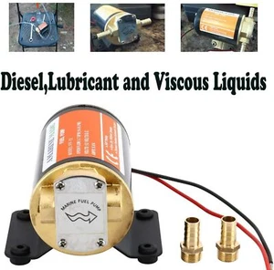 12V ELECTRIC OIL SCAVENGE PUMP Oil Transfer Turbo Oil Gear Pump Remote Low Rear - Picture 1 of 14