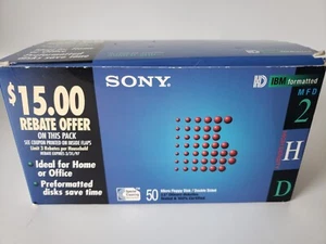Posten 38 ct Sony MFD-2HD IBM formatierte 3,5 Micro Disketten doppelseitig NEU - Bild 1 von 3