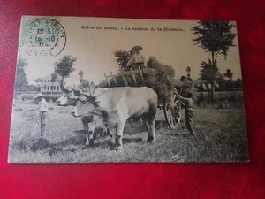 CPA animée - Scène du Berry - La rentrée de la Moisson - Attelage Boeufs - Imagen 1 de 2