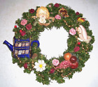 Artisan Made Wreath...Made w/Vintage Finds... Over 12"...One of a Kind!!