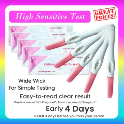 Pregnancy Test Sticks Midstream Early 99% Accuracy 10mlU HCG Urine Testing Kit