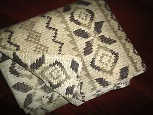 MATCHES RALPH AUCKLAND FAIRISLE SNAKE BLACK GRAY TAUPE QUEEN FLAT SHEET 92X104 - Picture 1 of 7