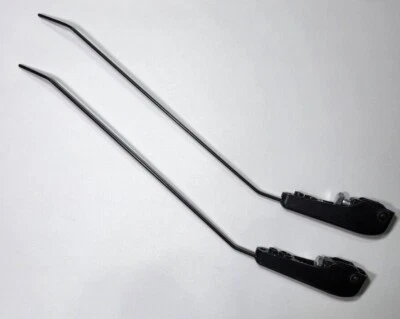 JUEGO DE 2 BRAZOS LIMPIAPARABRISAS IZQUIERDO Y DERECHO NEGRO VOLKSWAGEN T1 BUG BEETLE 1958-1964 Foto 1 de 2