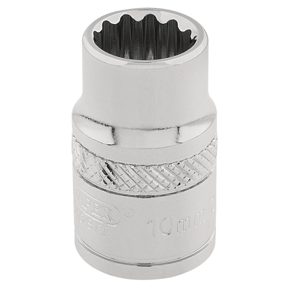 Draper 32770 Hi-torq 12 Point Socket Square Drive 3/8 Inch 6mm 10 Mm