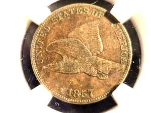 Eagle 1857 1 centavo NGC - Imagen 1 de 3