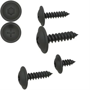 Blechschrauben Flachkopf Scheibe Kreuzschlitz Torx schwarz verzinkt 3,9 - 4,8 mm - Bild 1 von 9