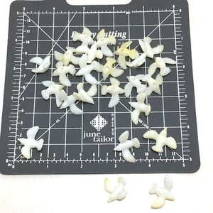Mini Taube Taube weißlich Vogel Kunststoff Basteln Blumen Tischdeko Hochzeit 24 Teile - Bild 1 von 4