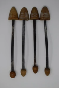 Vintage Metal and Wood Shoe Form Stretchers Set of 4 - Picture 1 of 14