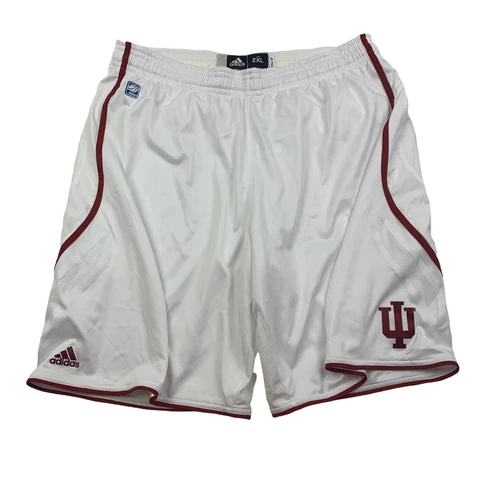 Indiana Hoosiers IU adidas Authentic Basketball Shorts White 2XL +2 Team Issued Cover