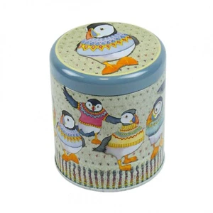 Emma Ball Woolly Puffins Small Lidded Storage Caddy Perfect for Car or Caravan - Picture 1 of 1