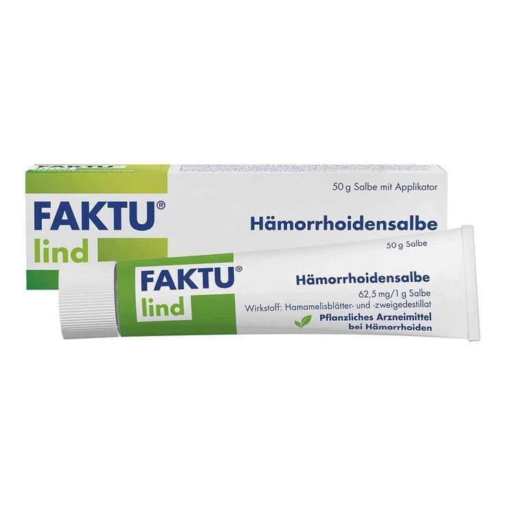 FAKTU lind Hämorrhoidensalbe mit Hamamelis · 50 g · PZN 18248002