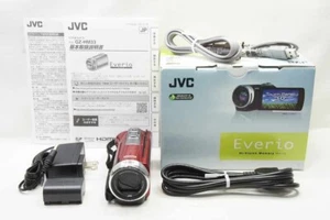 "Mint" JVC Everio GZ-HM33 Digital Video Camera Camcorder Red w/ Box #250424h - Picture 1 of 10