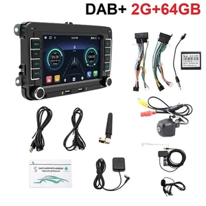 DAB+ 7" Android 14 Autoradio Carplay GPS Für VW Golf 5 6 Polo Touran Tiguan Navi - Bild 1 von 22