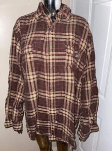 Polo By Ralph Lauren Brown with Stripes Long sleeve Button Shirts med VTG - Picture 1 of 3