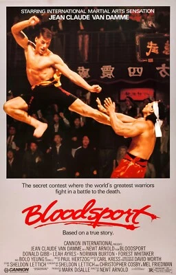 BLOODSPORT 1988 MOVIE POSTER PREMIUM WALL ART PRINT SIZE A5-A1 - Image 1 of 4