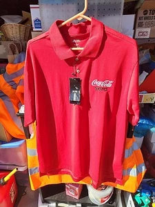 ADIDAS Coca-Cola Zero Golf Polo Shirt Men's Large - Picture 1 of 6