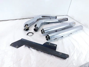 Harley Softail Heritage Classic Vance & Hines Exhaust Pipe System w/ Bracket - Picture 1 of 23