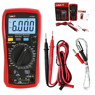 KFZ Digital Auto-Multimeter 20A 1000V DWELL RPM Temperatur 12V Batterietest 6000 • 27.95€