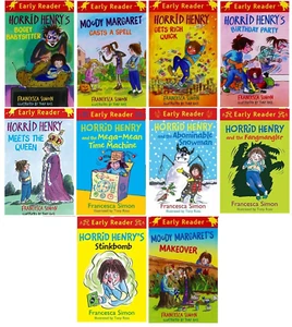 NEUF x 10 livres anciens lecteurs HORRID HENRY Fangmangler Stinkbomb Natation riche - Photo 1/1