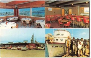 Charleston, Oregon CASA DE VACACIONES barco de pesca Walt Meek Coos Bay década de 1960 postal - Imagen 1 de 2