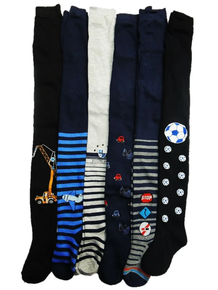 6 Jungen Strumpfhosen Strumpfhose Größe Fußball Größe 92 98 104 134 140 146 152