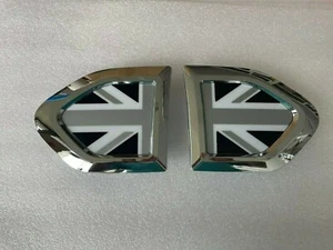 MINI Countryman set mascherine decorative F60 Union Jack cromo Side Scuttles SET NUOVO - Foto 1 di 6