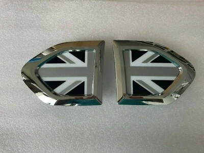 MINI Countryman set mascherine decorative F60 Union Jack cromo Side Scuttles SET NUOVO - Immagine 1 di 4