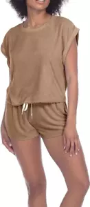 HONEYDEW 2-Piece Just Chillin T-Shirt & Shorts Lounge Set S Small Sleepwear - Picture 1 of 2