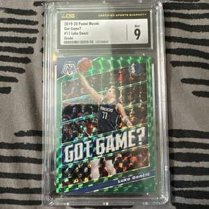 2019-20 Panini Mosaic Got Game? Green Mosaic Prizm #11 Luka Doncic - CSG 9 - Picture 1 of 2